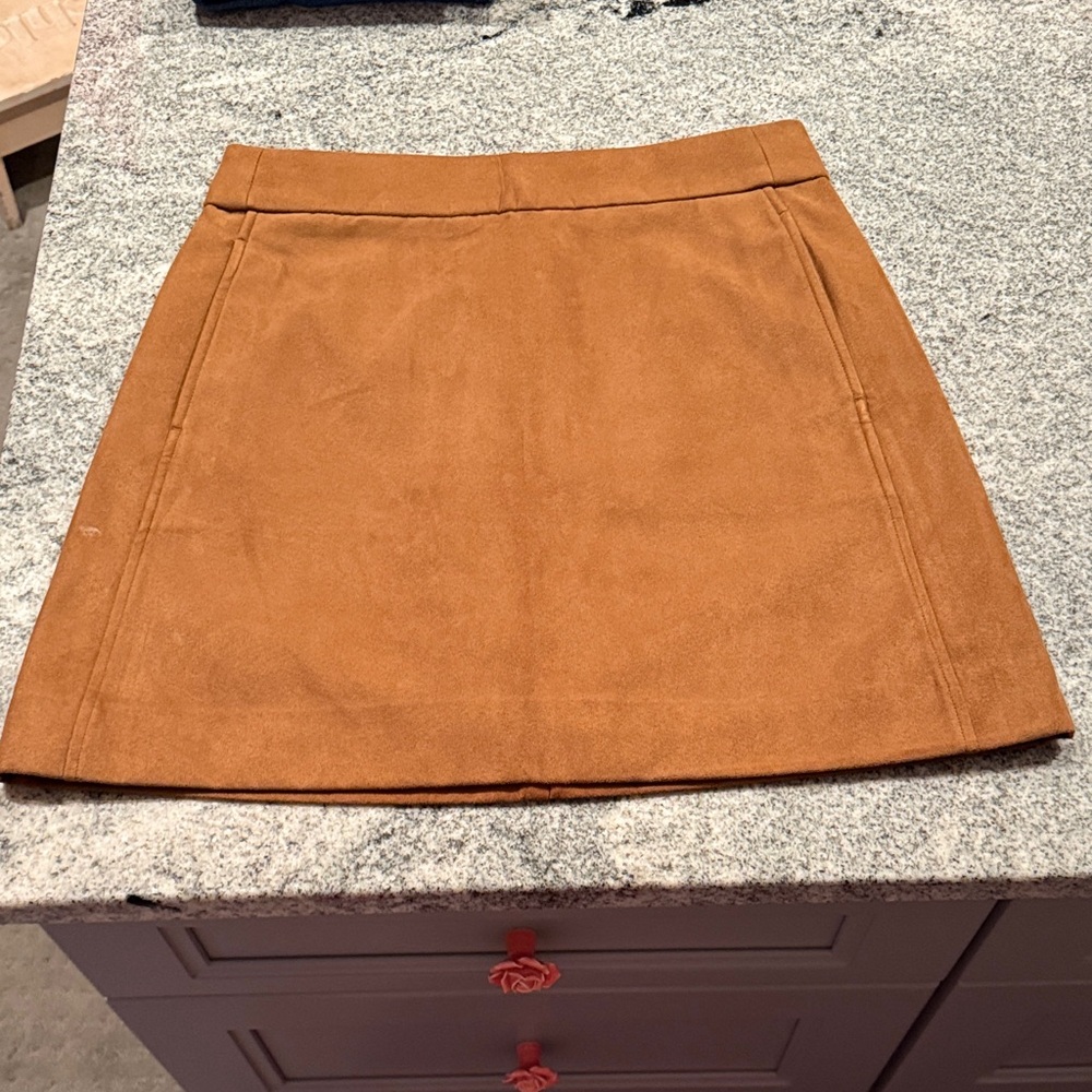 J. Crew Factory faux suede skirt
